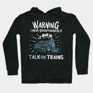 Trains Railroad Steam Engine Hoodie